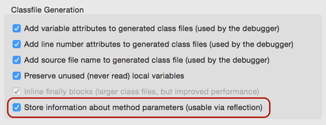 eclipse-javac-with-parameters