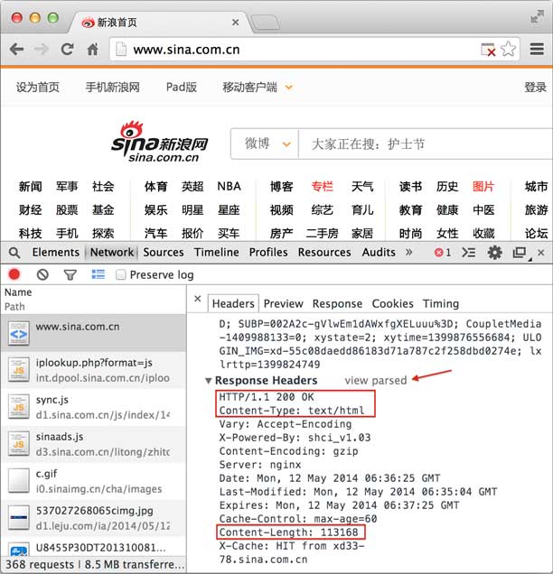 sina-http-response